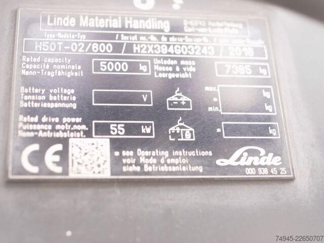 Treibgasstapler Linde H50T EVO / 600
