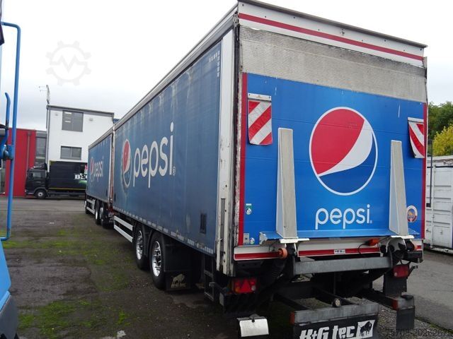 Flatbed truck with tarp MERCEDES-BENZ 2540 Antos*SafeServer*38 Pal.*2x 2,5 to LBW*Ret.