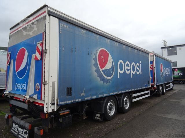 Flatbed truck with tarp MERCEDES-BENZ 2540 Antos*SafeServer*38 Pal.*2x 2,5 to LBW*Ret.