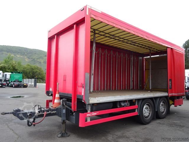 Beverage trailer SPIER Tandem Schiebeplane*6,6 m*16 Pal.*2 to LBW*zert.