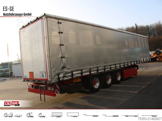 Open semitrailer with tarp KRONE 3-Achs-Sattelanhänger, Curtainsider