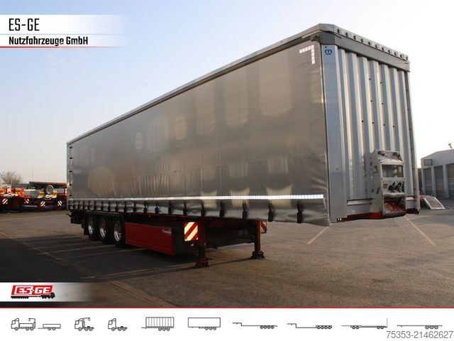 Open semitrailer with tarp KRONE 3-Achs-Sattelanhänger, Curtainsider