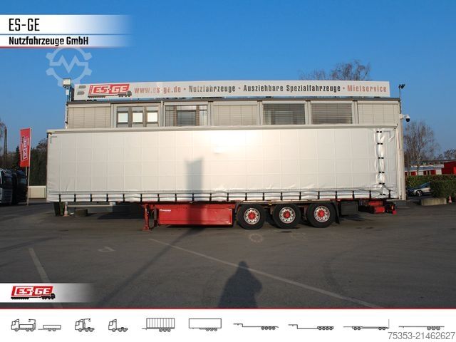 Open semitrailer with tarp KRONE 3-Achs-Sattelanhänger, Curtainsider