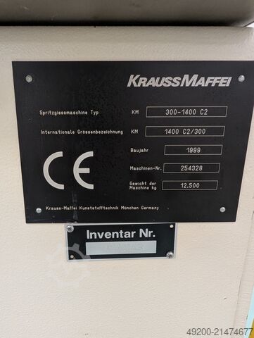 Spritzgießmaschine KraussMaffei 300-1400 C2