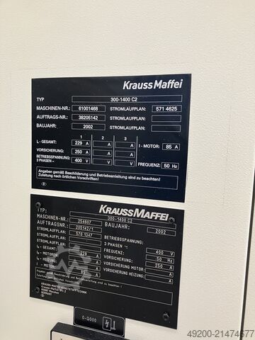 Spritzgießmaschine KraussMaffei 300-1400 C2