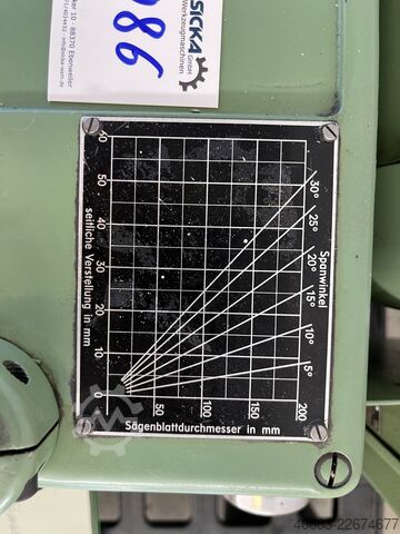 Saw blade sharpening machine from a school Schmidt Tempo AS2