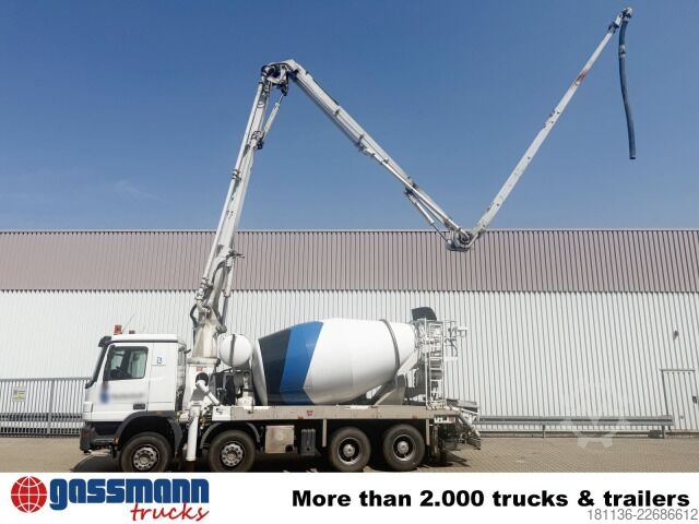Mobile concrete mixing plant Mercedes-Benz Actros 3236 B 8x4, Stetter-Schwing FBP20-100,