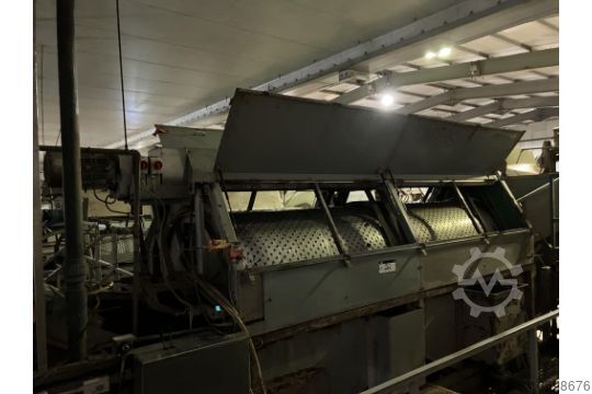 Vegetable bar barrel washer and polisher Herbert Vegetable barrel washer and polisher