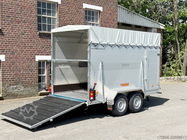 Viehanhänger Vezeko VT 2000 | RAMPE-/TÜR-KOMBI 320X160X190CM VIEHANHÄNGER | RAMPENGUMMI | LÜFTUNG | BOXENSTANGE