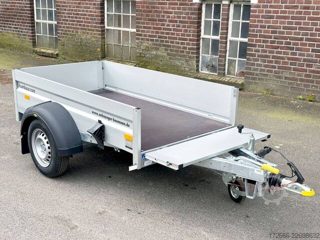 Kastenanhänger Humbaur HA 102111 KV 205X110X35CM 1000KG TIEFLADER | BUGKLAPPE
