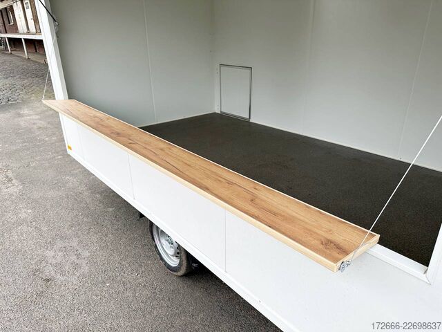 Verkaufsanhänger Andere VK 15352023 | WEISS | GASTÜR 350X200X230CM 1500KG VERKAUFSANHÄNGER