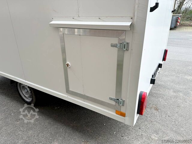 Verkaufsanhänger Andere VK 15352023 | WEISS | GASTÜR 350X200X230CM 1500KG VERKAUFSANHÄNGER