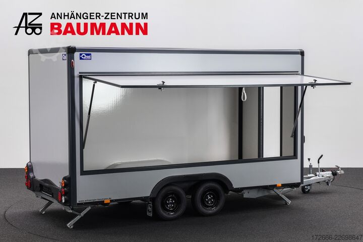 Verkaufsanhänger Blyss HB20421HT | PREMIUM AERO | GRAU 420X200X230CM 2000KG VERKAUFSANHÄNGER