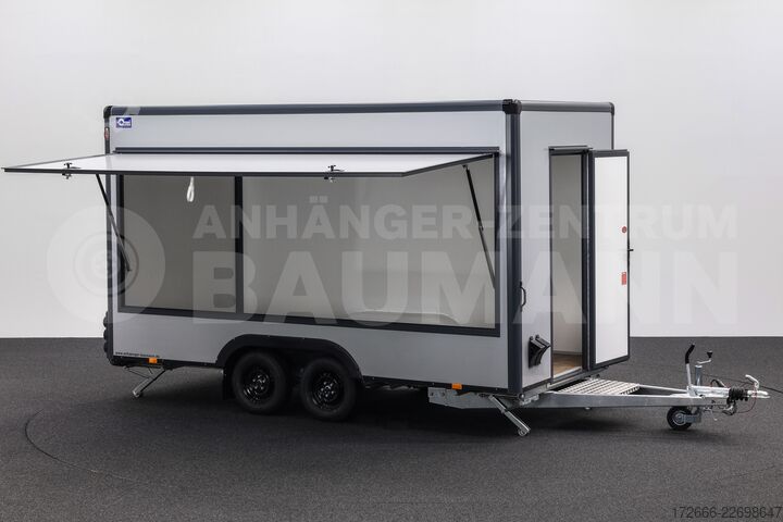 Verkaufsanhänger Blyss HB20421HT | PREMIUM AERO | GRAU 420X200X230CM 2000KG VERKAUFSANHÄNGER