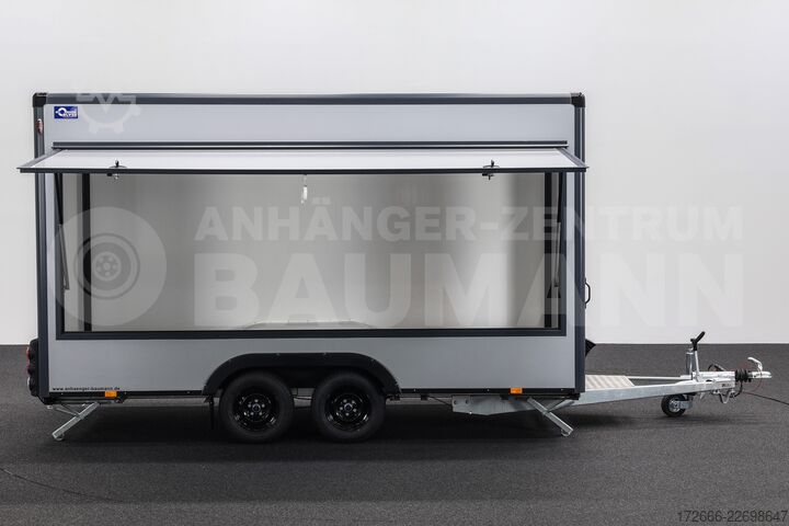 Verkaufsanhänger Blyss HB20421HT | PREMIUM AERO | GRAU 420X200X230CM 2000KG VERKAUFSANHÄNGER
