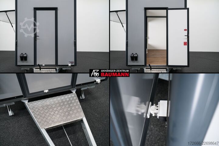 Verkaufsanhänger Blyss HB20421HT | PREMIUM AERO | GRAU 420X200X230CM 2000KG VERKAUFSANHÄNGER