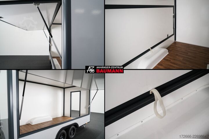 Verkaufsanhänger Blyss HB20421HT | PREMIUM AERO | GRAU 420X200X230CM 2000KG VERKAUFSANHÄNGER