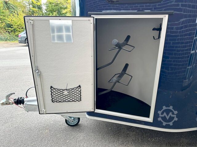 Pferdeanhänger Cheval Liberté GOLD 3 ALU PREMIUM DUNKELBLAU+SATTELKAMMER