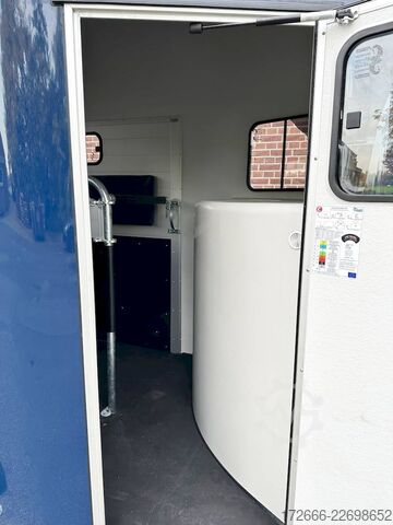 Pferdeanhänger Cheval Liberté GOLD 3 ALU PREMIUM DUNKELBLAU+SATTELKAMMER