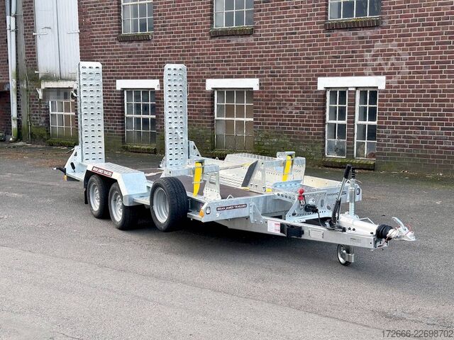 Heavy equipment trailer Brian James Trailers DIGGER PLANT 543-3717-35-2-12 | TRACSTRAP | EINZELRAMPEN 370X170CM 3500KG BAUMASCHINENANHÄNGER
