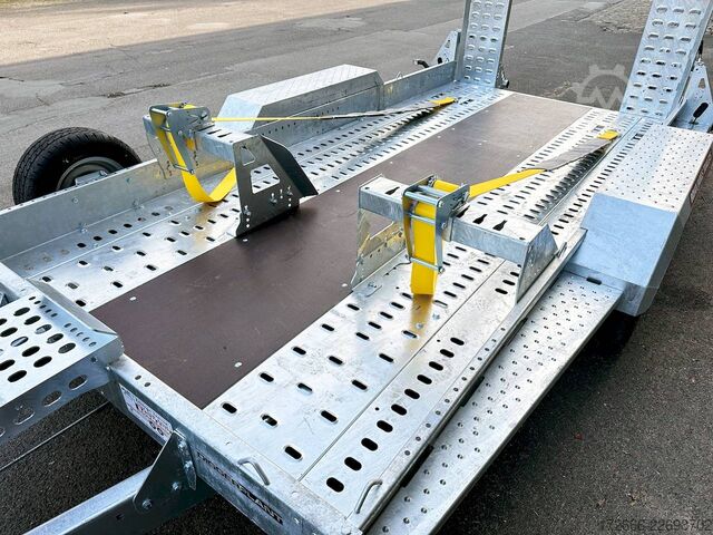 Heavy equipment trailer Brian James Trailers DIGGER PLANT 543-3717-35-2-12 | TRACSTRAP | EINZELRAMPEN 370X170CM 3500KG BAUMASCHINENANHÄNGER