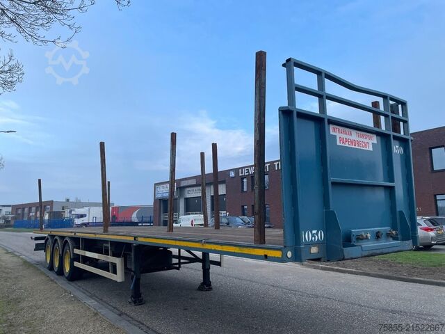 Plattformanhänger Haan OPL 45 Heavy Duty / Rungen-Potholes /BPW / 2x L...