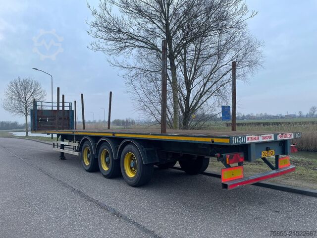 Plattformanhänger Haan OPL 45 Heavy Duty / Rungen-Potholes /BPW / 2x L...