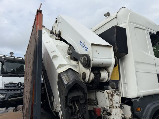 LKW mit Pritsche (offen) Scania R420 8X2 HMF ODIN 55 t/m Crane