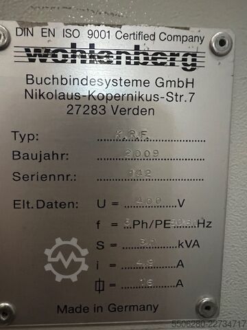 Buchbindereimaschine Wohlenberg KRF