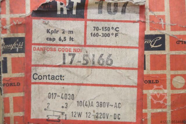 Thermostat Danfoss RT 107 17-1566 70 bis 150 °C