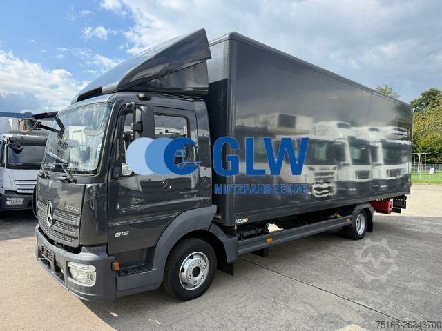 Box van MERCEDES-BENZ ATEGO 818 L Koffer 7,30 m LBW 1 T+Seitentür