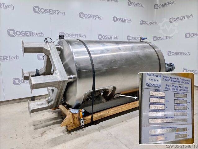 Vertikaler zylindrischer Rührbehälter Alliance Inox Industrie -