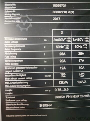 6 kW Fiber Laser Neuer Resonator < 600 h BYSTRONIC BySprint Fiber 4020