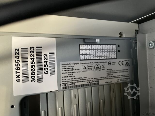 Colour production machine Xerox Versant 3100 Press incl. GBC puncher, GBC e-Wire, Bookletfinisher