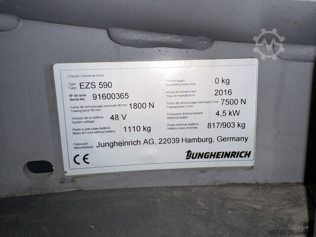 EZS 590 * DEMO!! NEUE Batterie!! JUNGHEINRICH EZS 590 * DEMO !! NEW battery !!