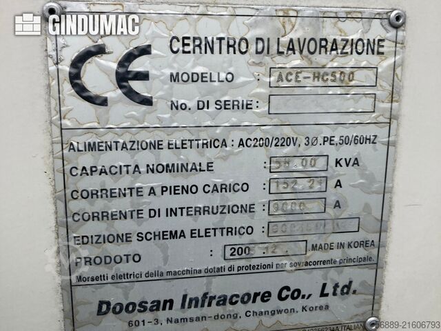 DOOSAN ACE HC-500 DOOSAN ACE HC-500