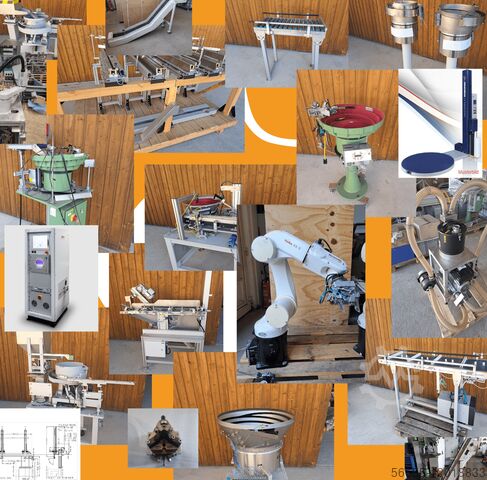 Automation machines bowl feeder FörderbÀnder Roboter Handling Anlagen