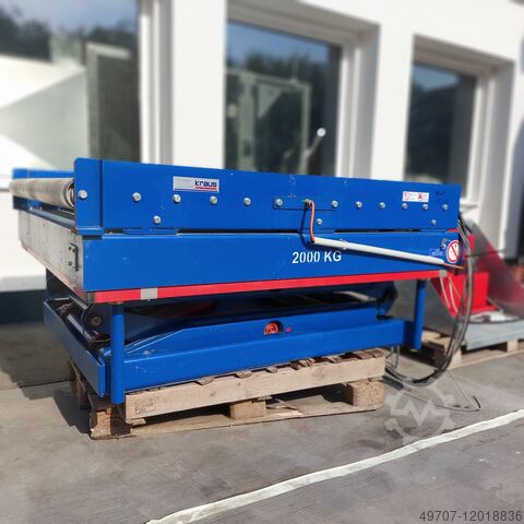Scheren hubtisch mit rollerbahn Kraus H20-23 2000kg 1600x1400 mm