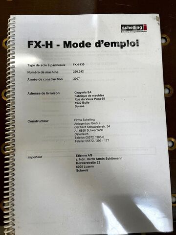 Plattenaufteilsäge Schelling FXH 430