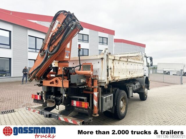 Kipper LKW Mercedes-Benz Axor 1833 AK 4x4 mit Heckkran Atlas 105.2-A2L