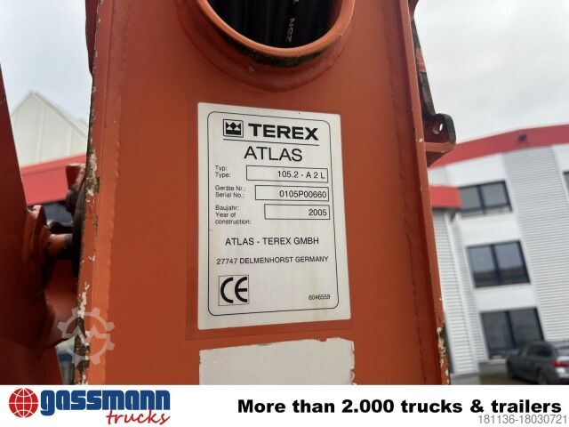 Kipper LKW Mercedes-Benz Axor 1833 AK 4x4 mit Heckkran Atlas 105.2-A2L