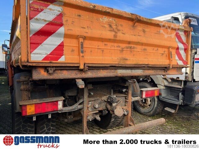 Tipper truck Scania 93H 250 4x4 mit Kran Palfinger PK8000,