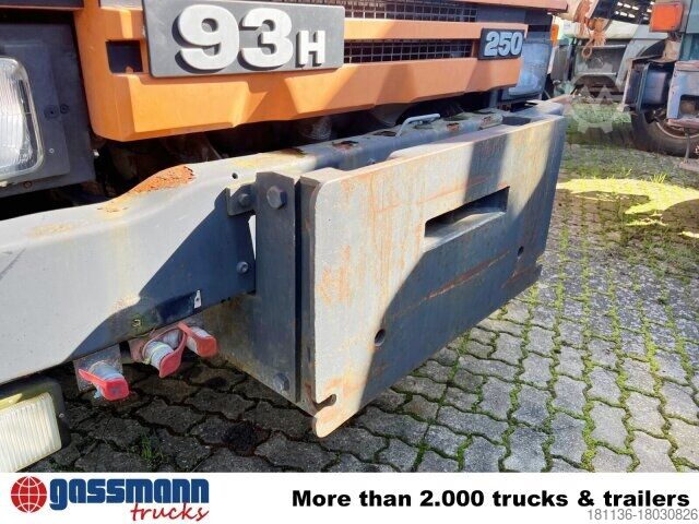 Tipper truck Scania 93H 250 4x4 mit Kran Palfinger PK8000,