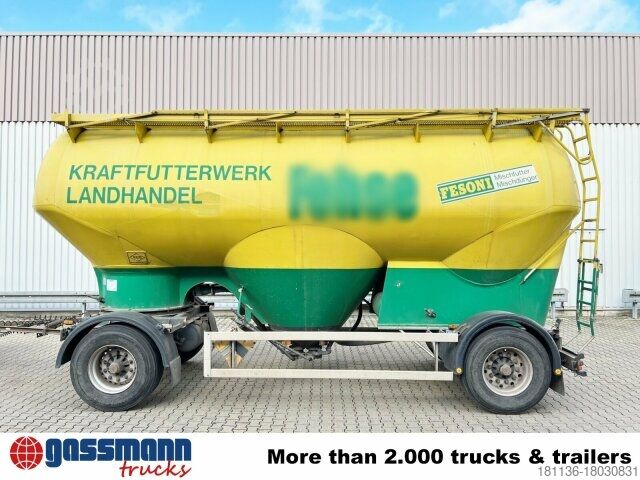 Tankanhänger Feldbinder EUT 31.2 Silo-Anhänger, ca. 31m³, 4x Domdeckel