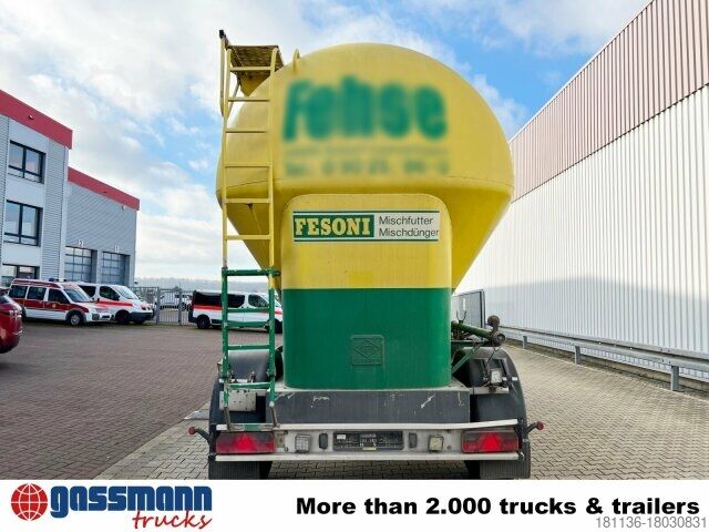 Tankanhänger Feldbinder EUT 31.2 Silo-Anhänger, ca. 31m³, 4x Domdeckel