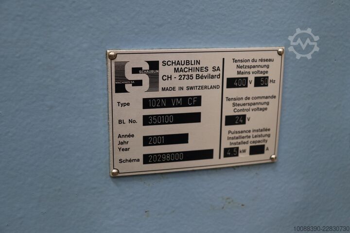 Leit-/Zugspindeldrehmaschine Schaublin 102 N-VM-CF