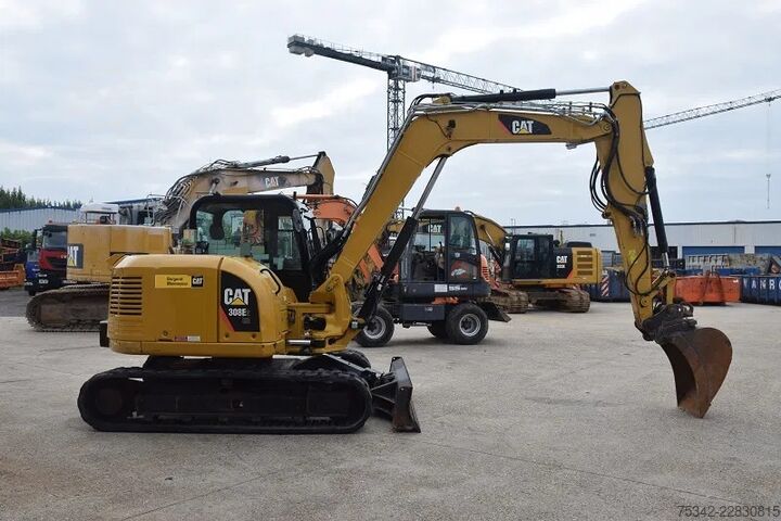 Minibagger Caterpillar 308 E2CR - CW10 - snelwisselsysteem – extra fun...
