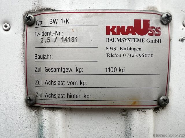 Construction trailer Knauss BW 1/K