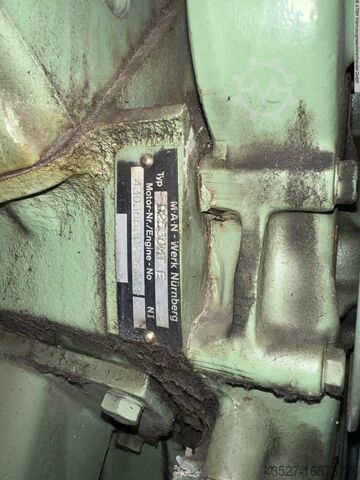 Stromaggregat MAN + SIEMENS Stromerzeuger 10 Zylinder