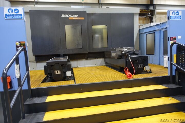 Heavy Duty Twin Pallet Horizontal Machin Doosan HM1000